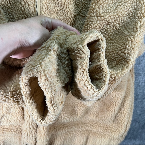 I Am Gia Pixie Coat Size S Small Caramel Teddy Sherpa Jacket - Picture 5 of 10